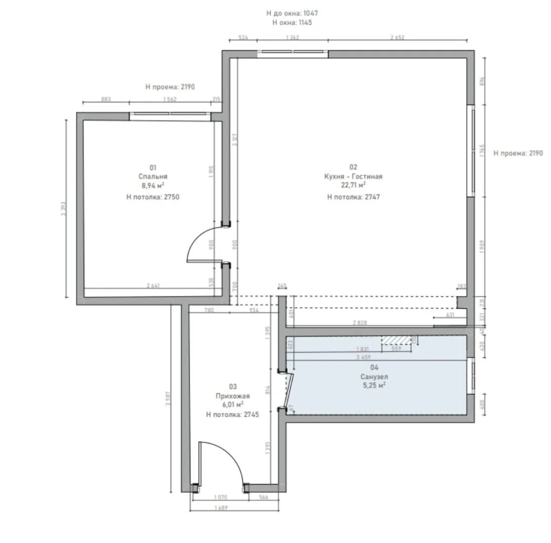 Stan sa atmosferom odmora – plan 1