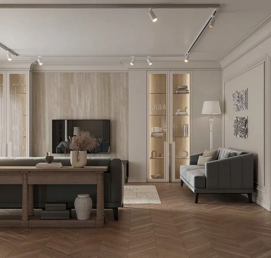 Elegantan stan sa dve spavaće sobe – vizualizacija 1