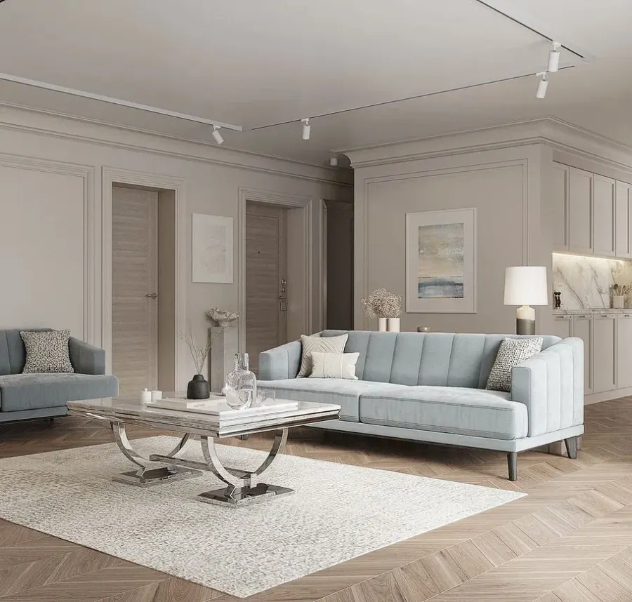 Elegantan stan sa dve spavaće sobe – vizualizacija 3