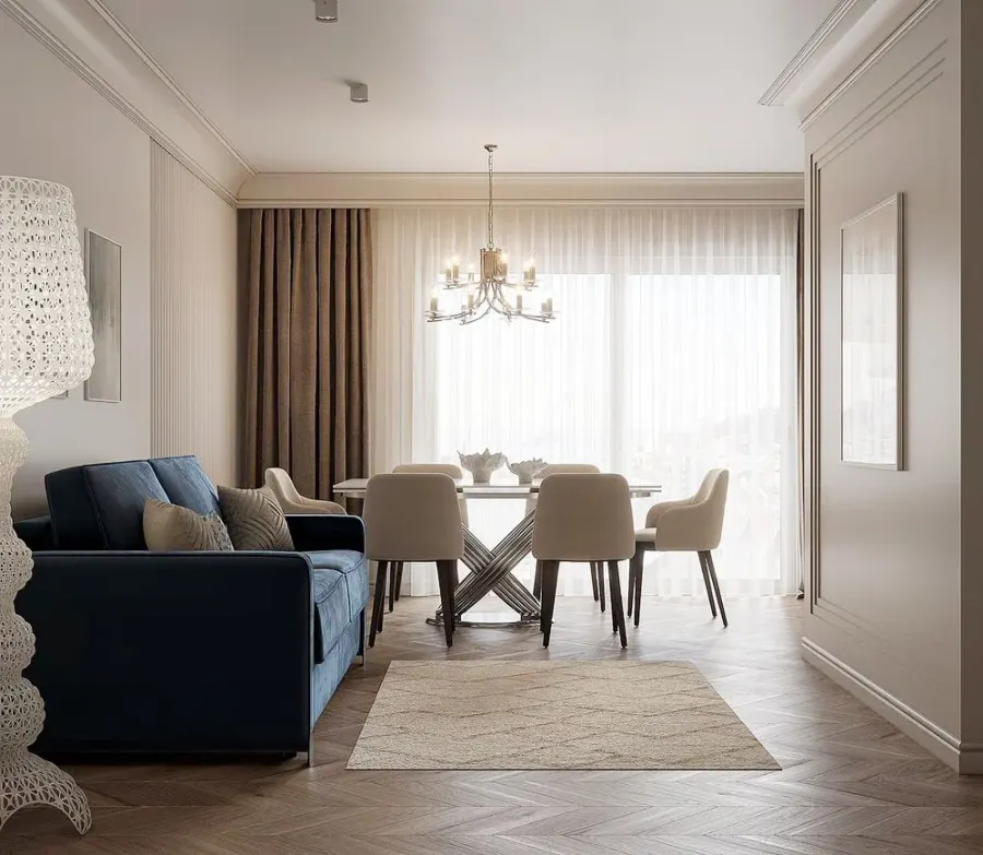 Elegantan stan sa dve spavaće sobe – vizualizacija 10